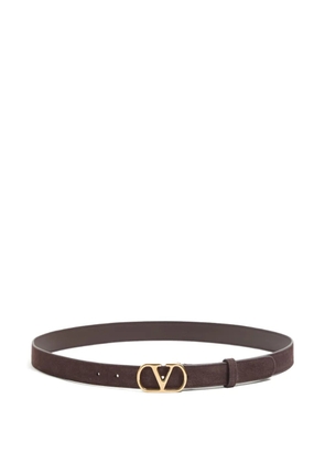 Valentino Garavani VLogo Signature suede belt - Brown