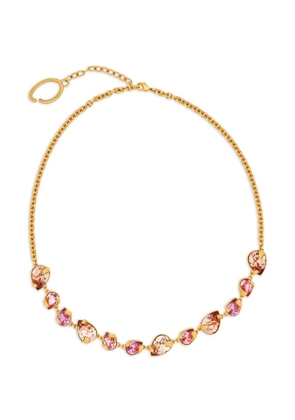 Oscar de la Renta crystal-embellished chain necklace - Gold