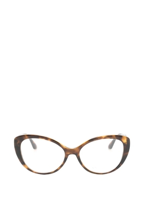 Armani Exchange tortoiseshell-effect cat-eye glasses - Brown