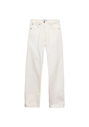 Prada old denim five-pocket jeans - White