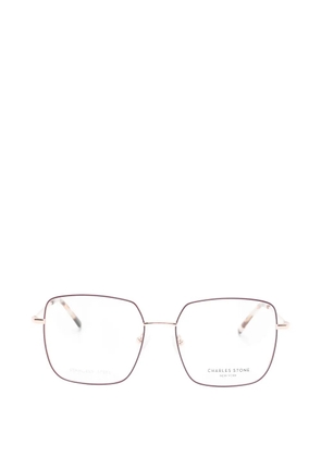 CHARLES STONE square-frame glasses - Red