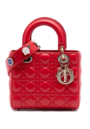 Christian Dior Pre-Owned 2017 Small Lambskin Cannage My ABCDior Lady Dior satchel - Red