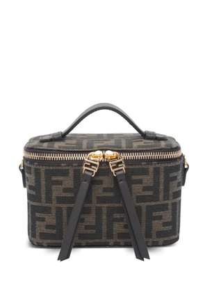 FENDI Vanity FF jacquard mini bag - Black