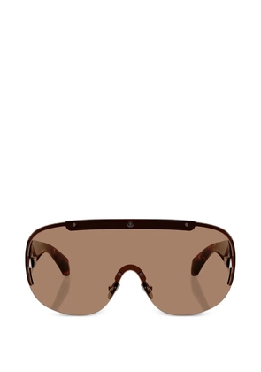 Moncler Eyewear Rizon shield-frame sunglasses - Brown