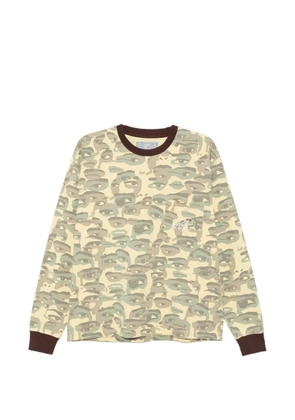 KidSuper face camouflage-printed pocket T-shirt - Green