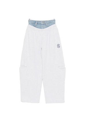 Alexander Wang logo-embroidered track pants - Grey