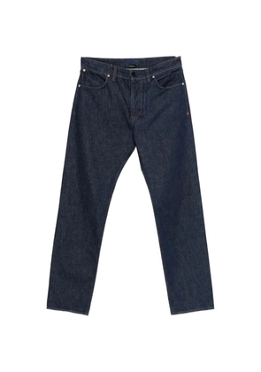 Stone Island logo-patch straight-leg jeans - Blue