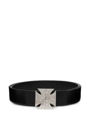 VETEMENTS logo-plaque belt - Black