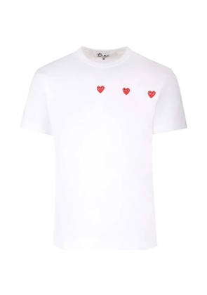 Comme Des Garçons Play heart-patch T-shirt - White