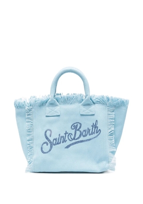 MC2 Saint Barth Colette frayed-trim tote bag - Blue