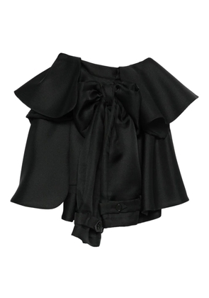 Viktor & Rolf bow drape mini skirt - Black