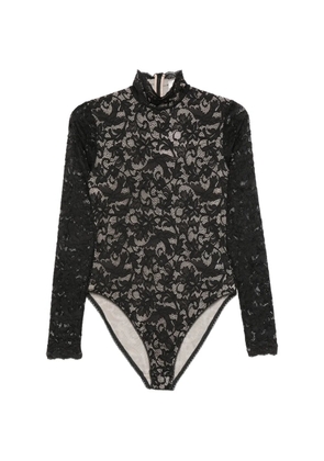 ZIMMERMANN floral-lace high-neck bodysuit - Black
