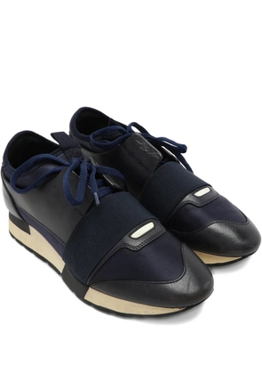 Balenciaga Pre-Owned Race Runner strap detail sneakers - Blue