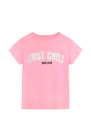 Just Cavalli logo-print cotton T-shirt - Pink