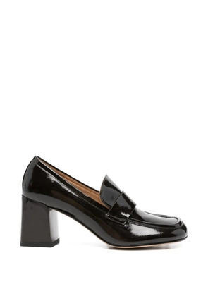 SERGIO MORETTI FIRENZE square-toe leather pumps - Brown