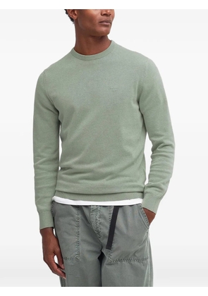 Barbour logo-embroidered sweater - Green