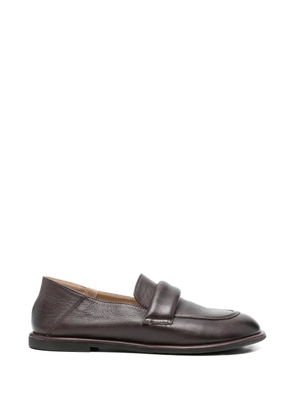SERGIO MORETTI FIRENZE almond-toe slip-on loafers - Brown