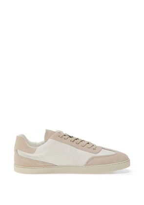 GROUNDIES Panama panelled suede-trim sneakers - Neutrals