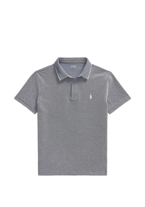 Polo Ralph Lauren logo-embroidered tipped polo shirt - Grey