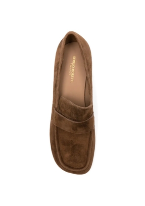 SERGIO MORETTI FIRENZE suede pumps - Brown