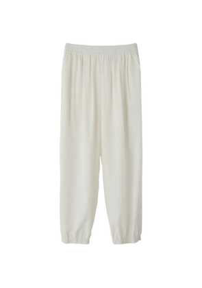 Recto elasticated-waist track pants - White