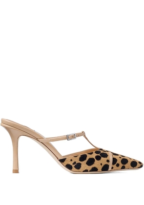 Jimmy Choo x Conner Ives Gloria 85 heeled mules - Brown