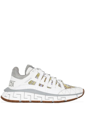 Versace Odissea leather sneakers - White