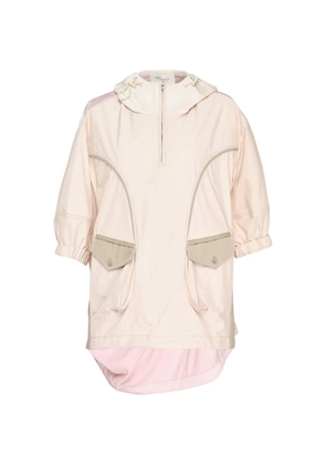 CAROLINE HU collage-draped hoodie - Neutrals