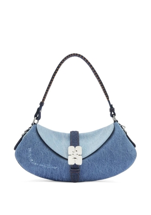 GANNI B-Kat denim shoulder bag - Blue