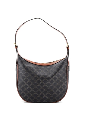 Celine Pre-Owned Heloise Bag Triomphe Coated Canvas Medium shoulder bag - Brown