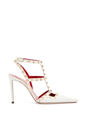 Valentino Garavani Rockstud kidskin pumps 100mm - White