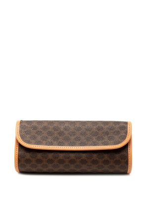 Celine Pre-Owned 1999 Macadam Coated Canvas clutch bag - Brown