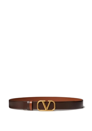 Valentino Garavani 30mm VLogo Signature reversible belt - Brown