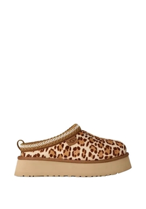 UGG Tazz leopard-print leather slippers - Neutrals