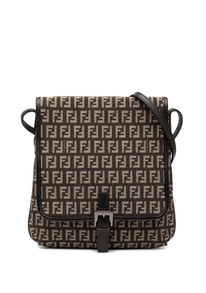Fendi Pre-Owned 2000-2010 Zucchino Canvas crossbody bag - Brown