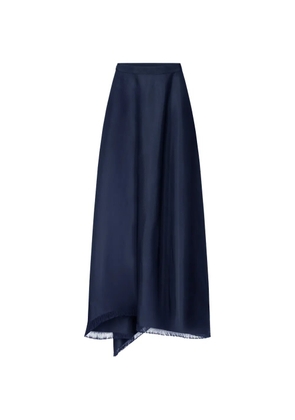 FFORME Ash frayed asymmetric long skirt - Black