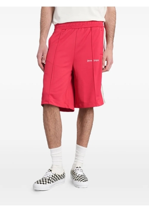 Palm Angels logo-print side-stripe shorts - Red