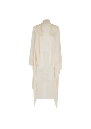 Alberta Ferretti silk-organza duster coat - Neutrals