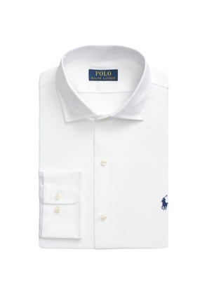 Polo Ralph Lauren herringbone-weave logo-embroidered shirt - White