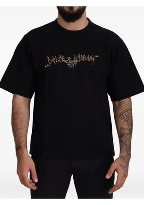 Dolce & Gabbana logo-print crew-neck T-shirt - Black