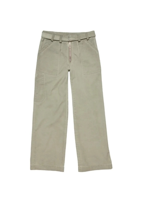 Acne Studios belted wide-leg trousers - Green
