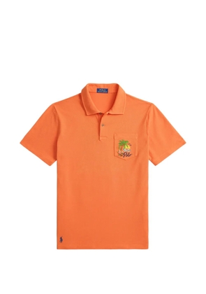 Polo Ralph Lauren embroidered-pocket polo shirt - Orange