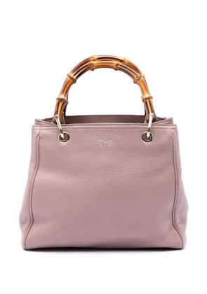 Gucci Pre-Owned 2016-2026 Small Calfskin Bamboo Shopper satchel - Pink