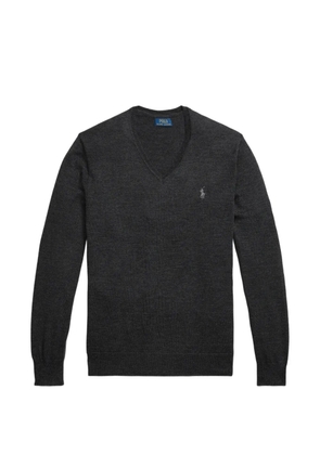 Polo Ralph Lauren V-neck logo-embroidered sweater - Grey