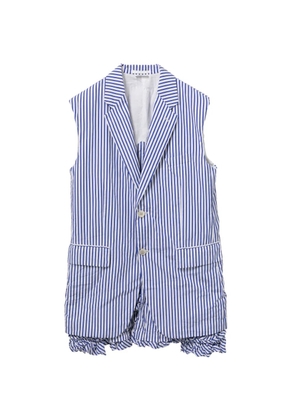 Comme Des Garçons Comme Des Garçons striped waistcoat - Blue