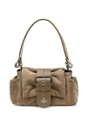 Vivienne Westwood Hazel Treasure buckle leather shoulder bag - Neutrals