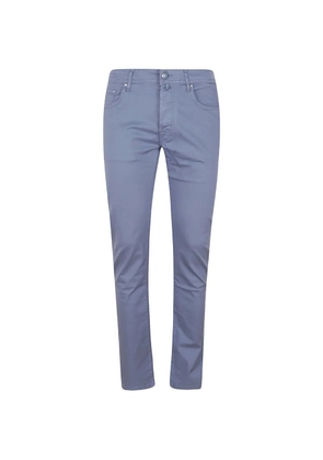 Jacob Cohën logo-patch skinny trousers - Blue