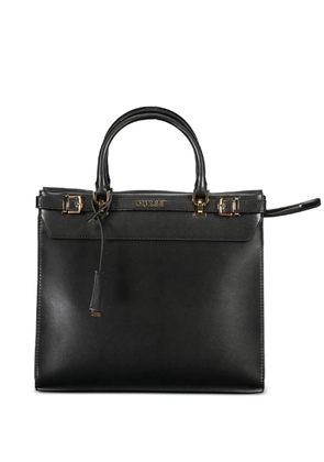 GUESS USA logo-lettering buckle-detail tote bag - Black