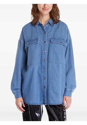 NOISY MAY flap-pocket drop-shoulder shirt - Blue