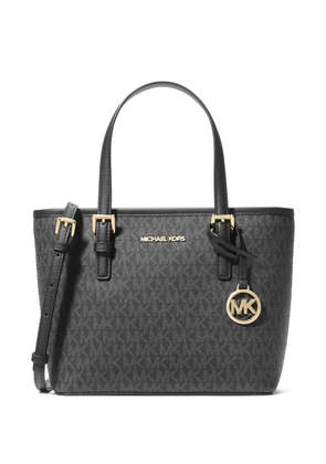 Michael Michael Kors small Jet Set monogram-print tote bag - Black